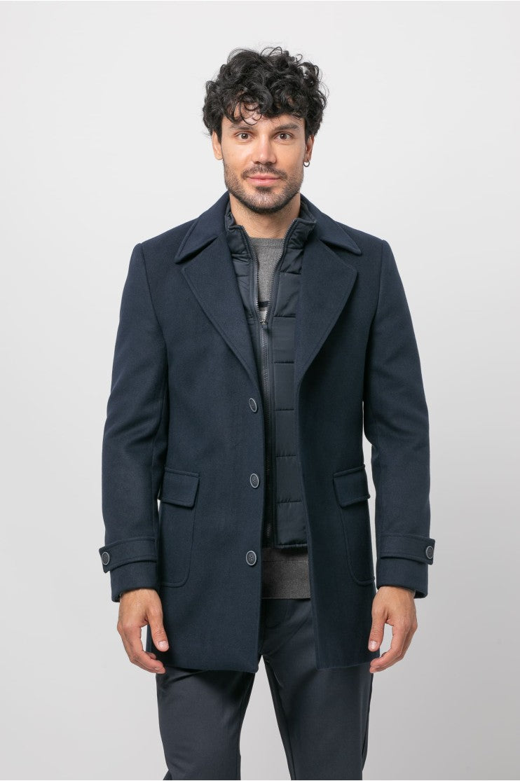 Abrigo paño s/ rosal outlet