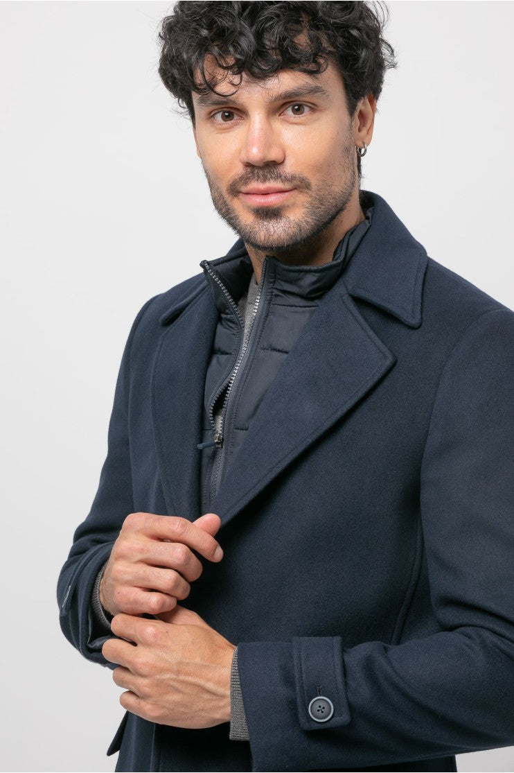 Abrigo paño s/ rosal outlet