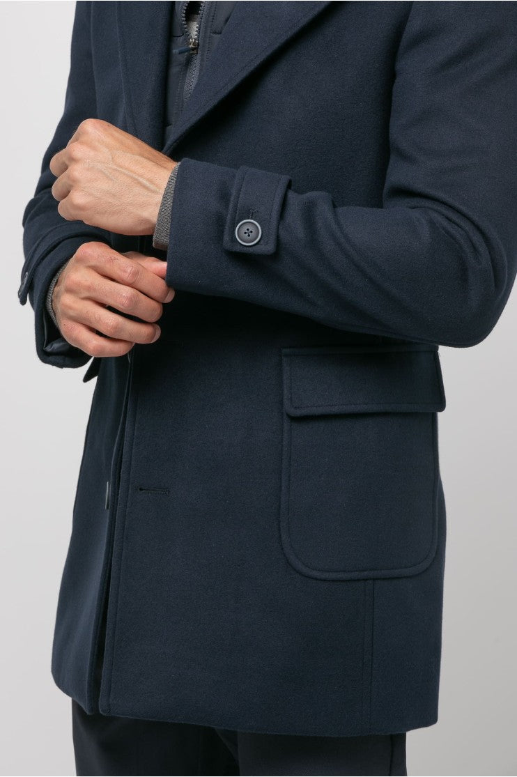 Abrigo paño s/ rosal outlet