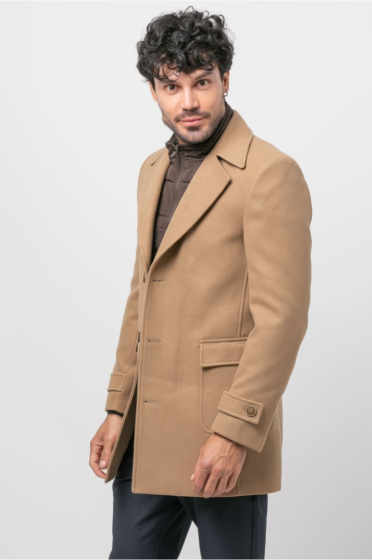 Abrigo paño s/ rosal outlet