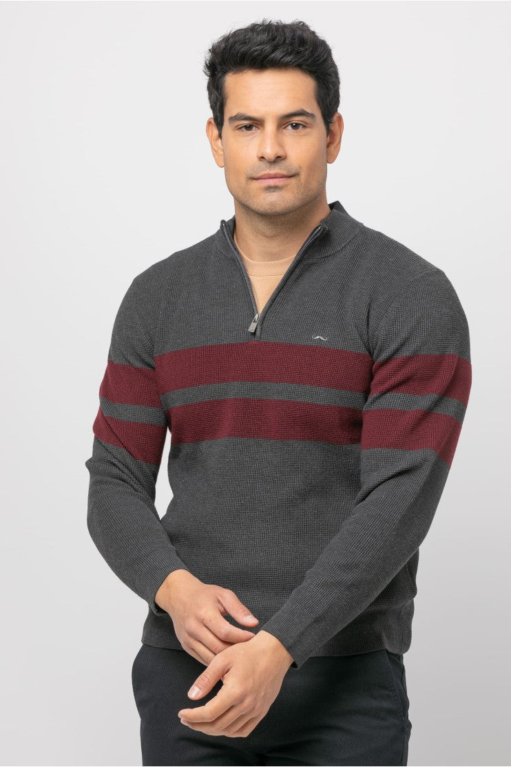 Media cremallera rayas s/ pino outlet