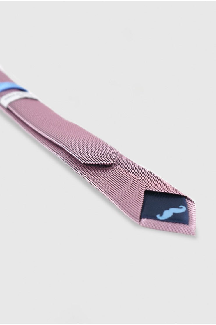 Corbata estrecha falso liso