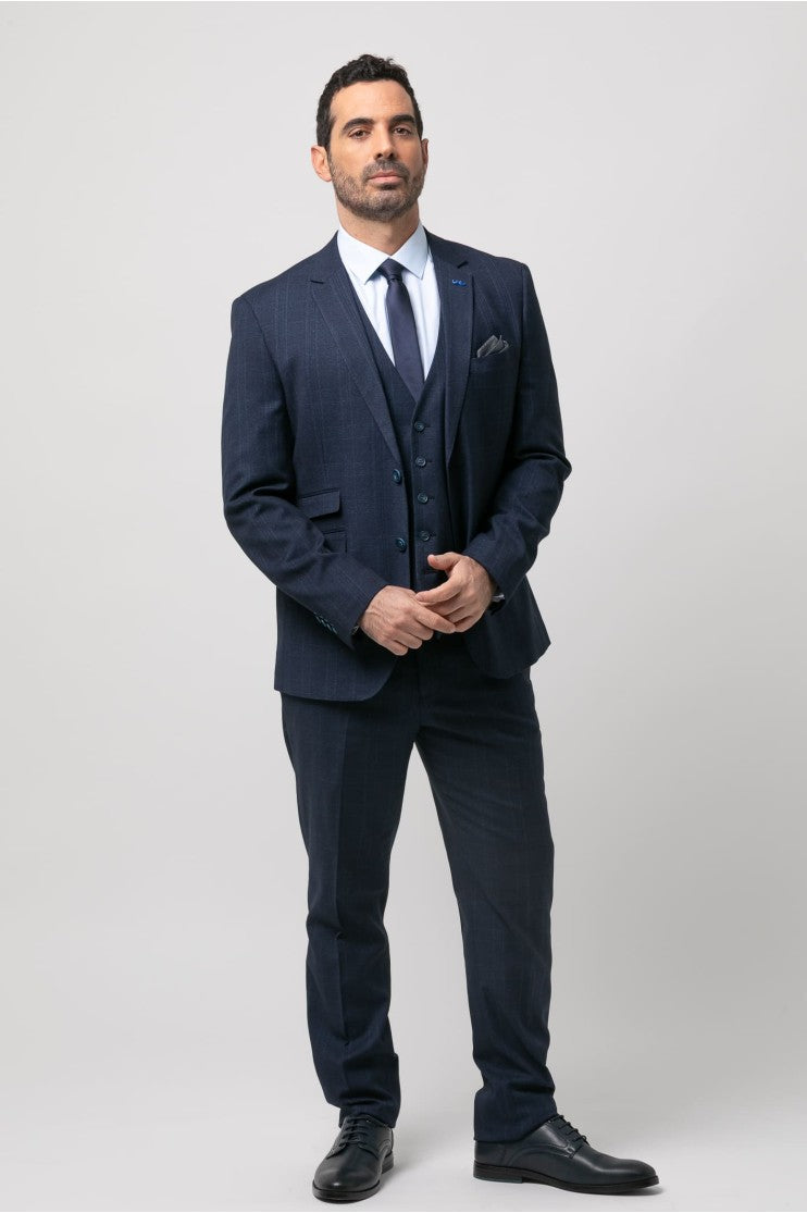 Americana vestir cuadro s/ curtidor