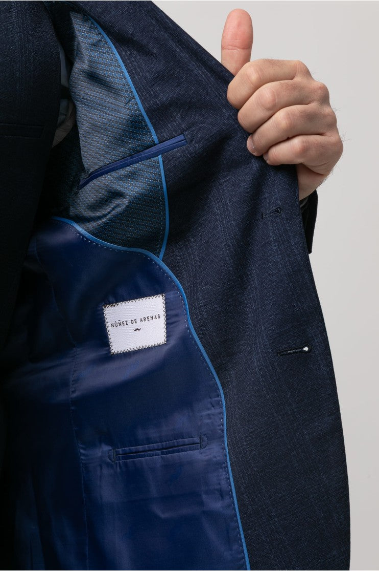 Americana vestir cuadro s/ curtidor