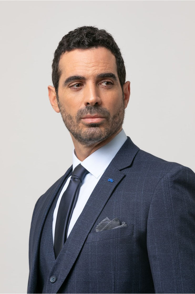 Americana vestir cuadro s/ curtidor