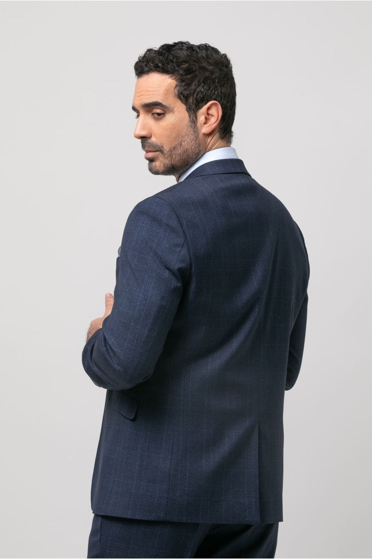 Americana vestir cuadro s/ curtidor