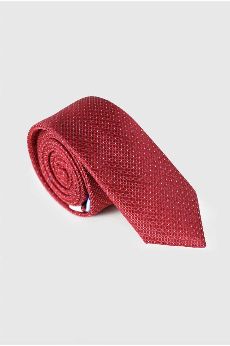 Corbata estrecha falso liso
