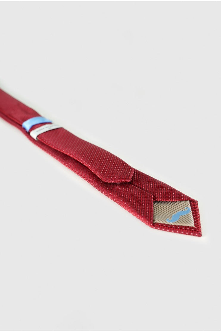 Corbata estrecha falso liso