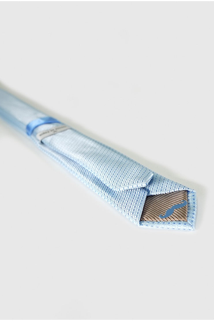 Corbata estrecha falso liso