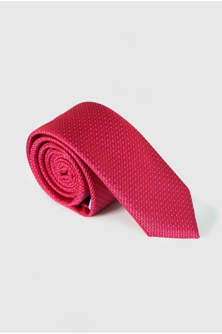 Corbata estrecha falso liso
