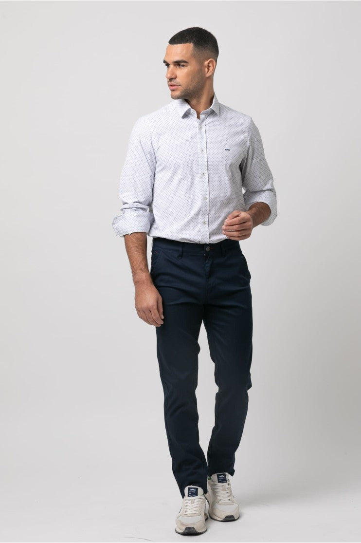 Camisa sport estampada s/ conserje
