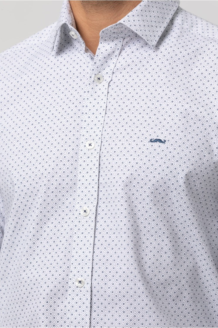 Camisa sport estampada s/ conserje