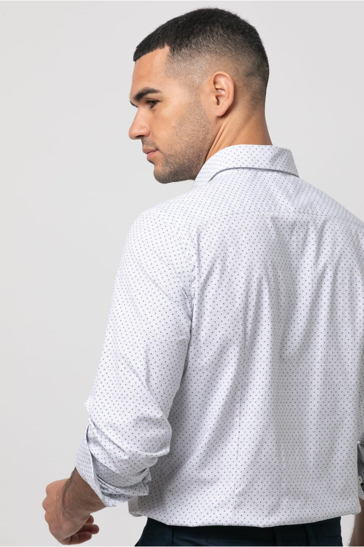 Camisa sport estampada s/ conserje