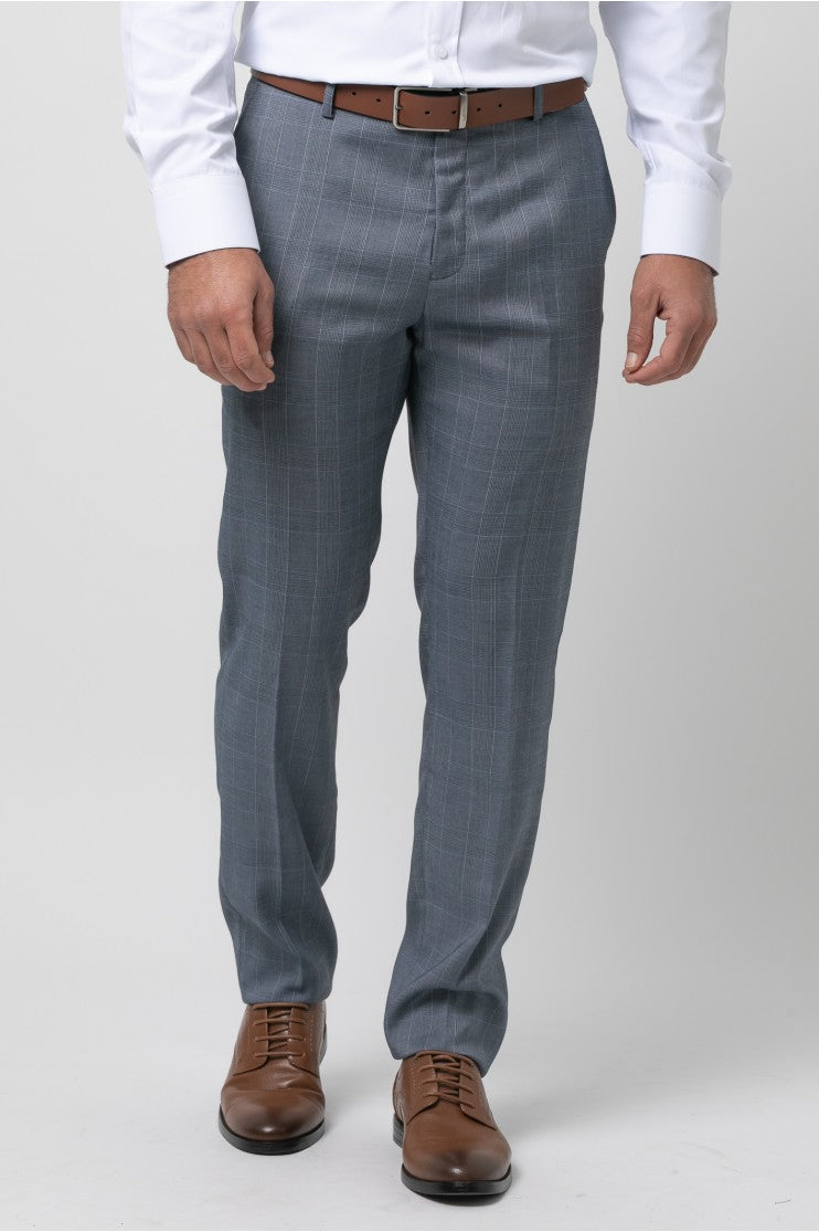 Pantalon vestir ensancha cuadros s/ domador