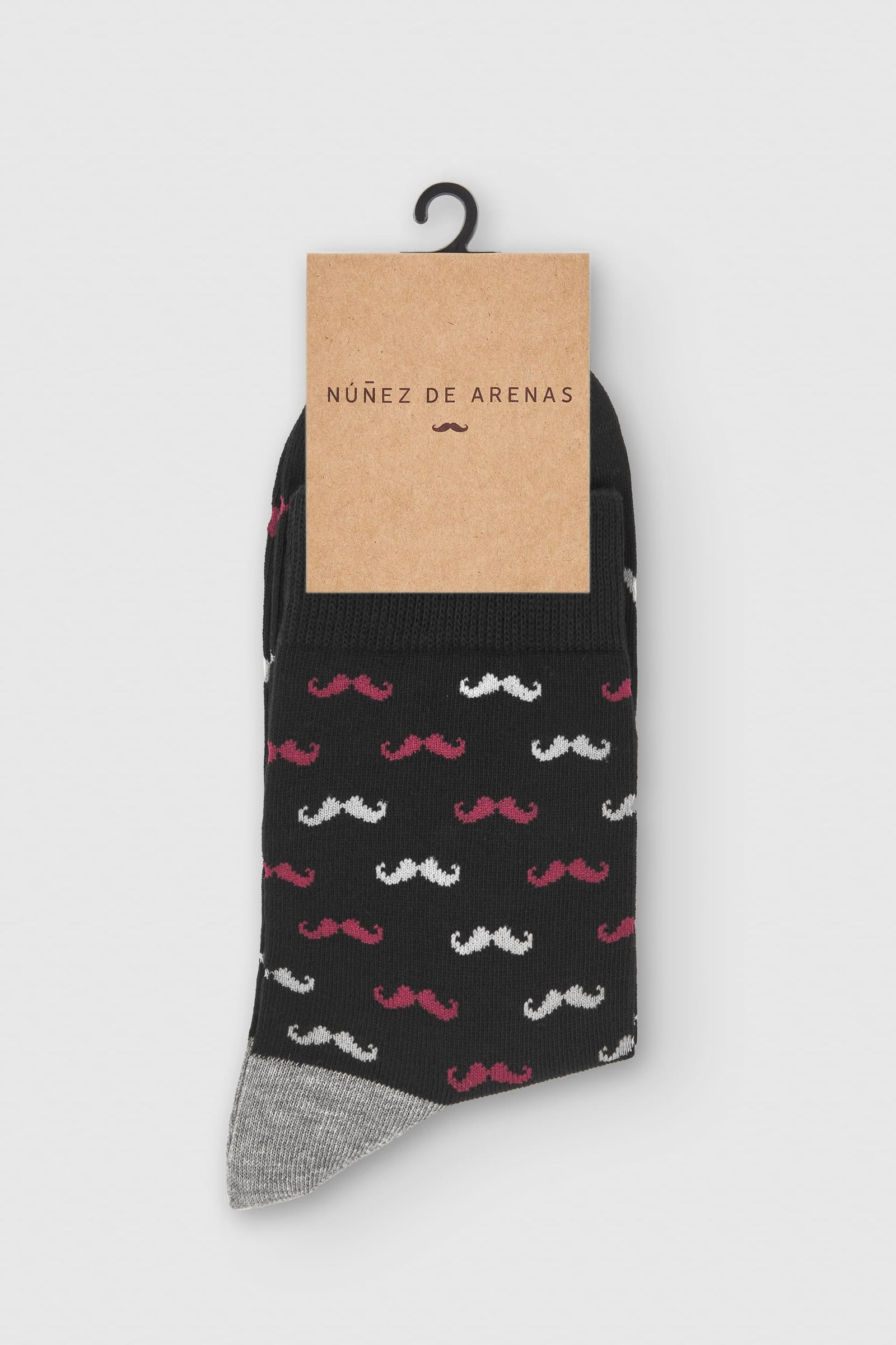 Calcetines bigote bicolor s/ hierro