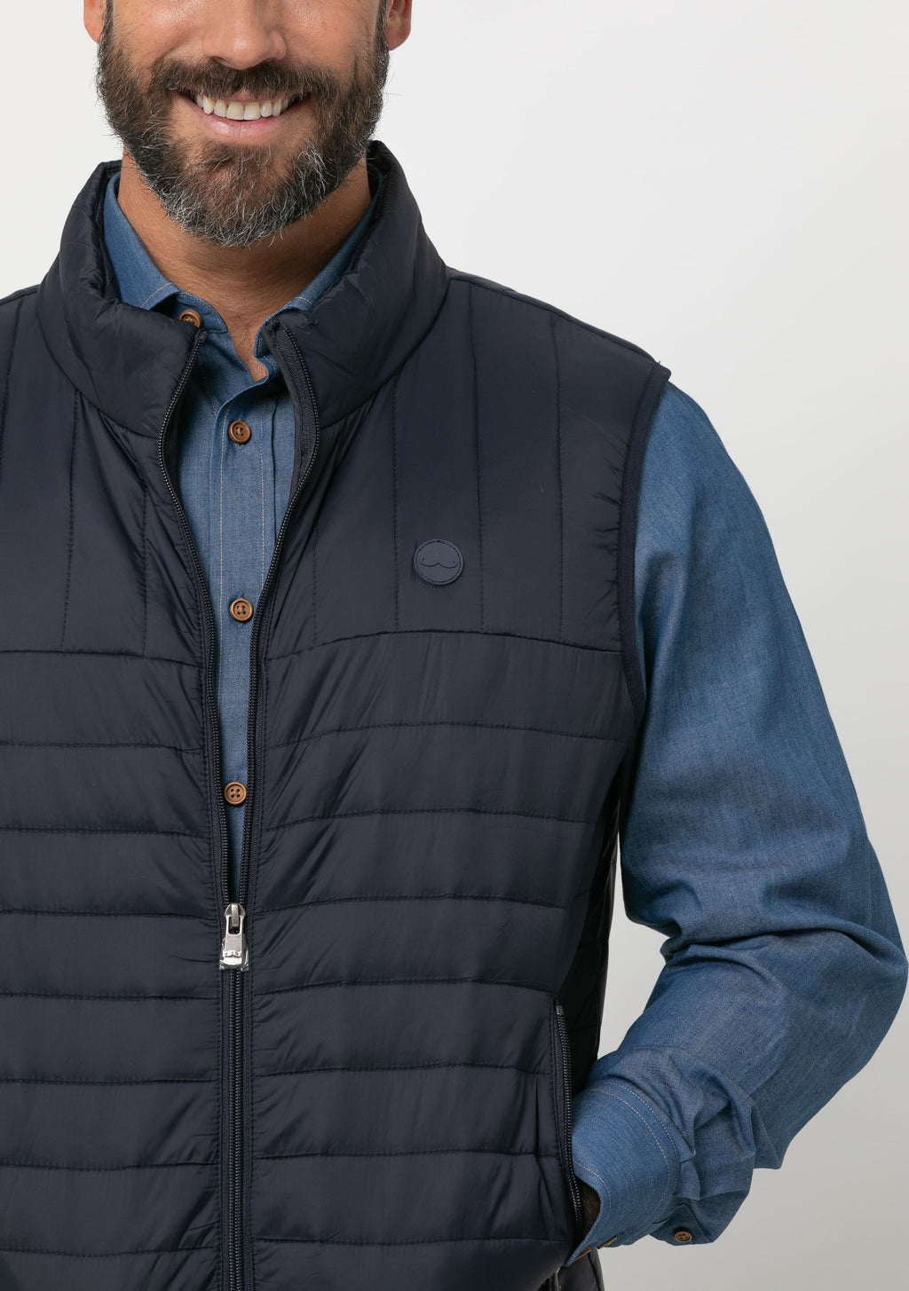 Chaleco nylon s/ cielo outlet