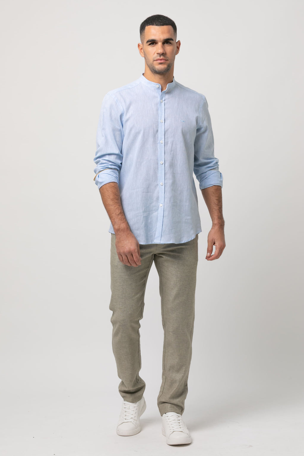Camisa m/l lino s/ Leone