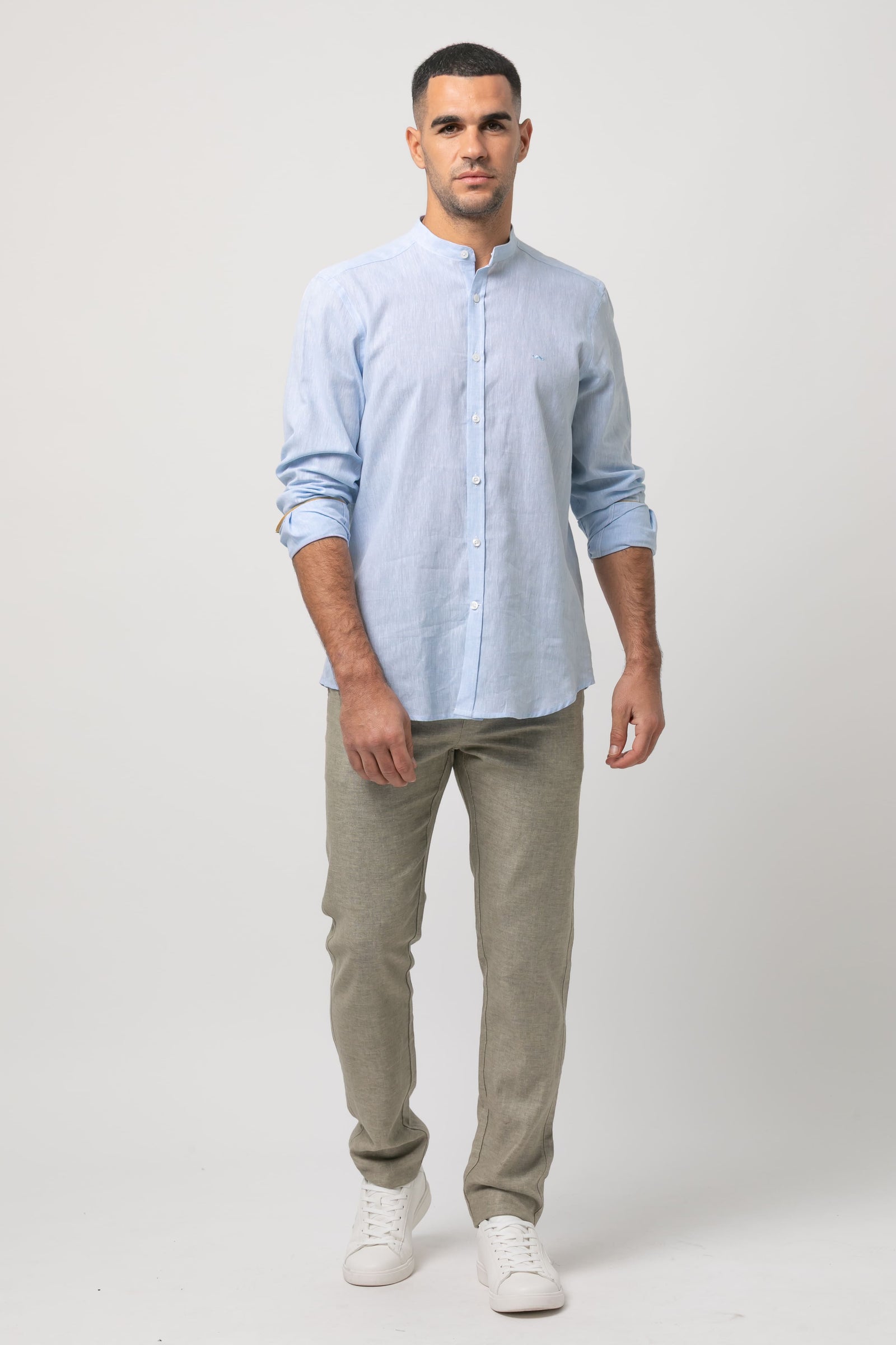 Camisa m/l lino s/ Leone