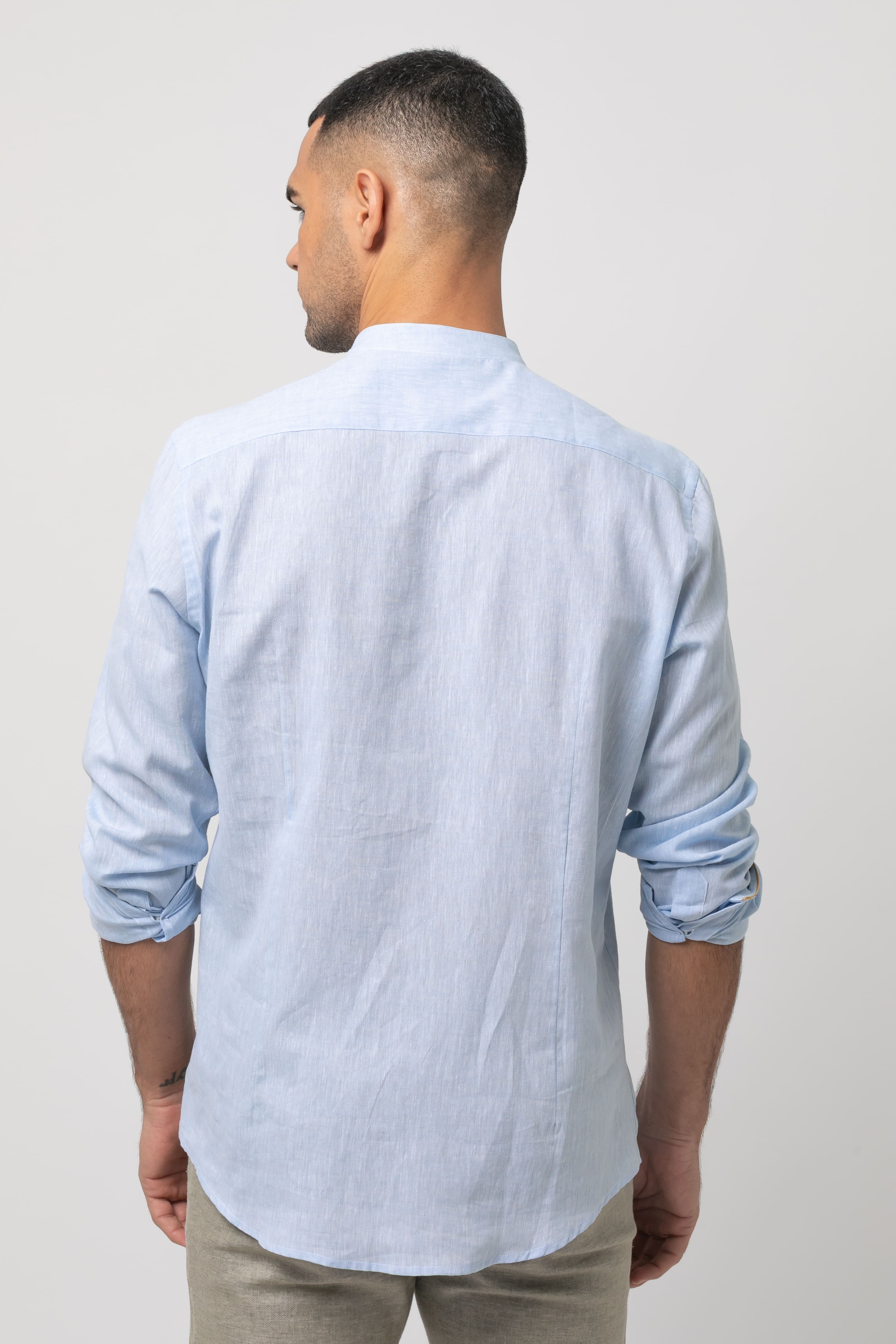 Camisa m/l lino s/ Leone