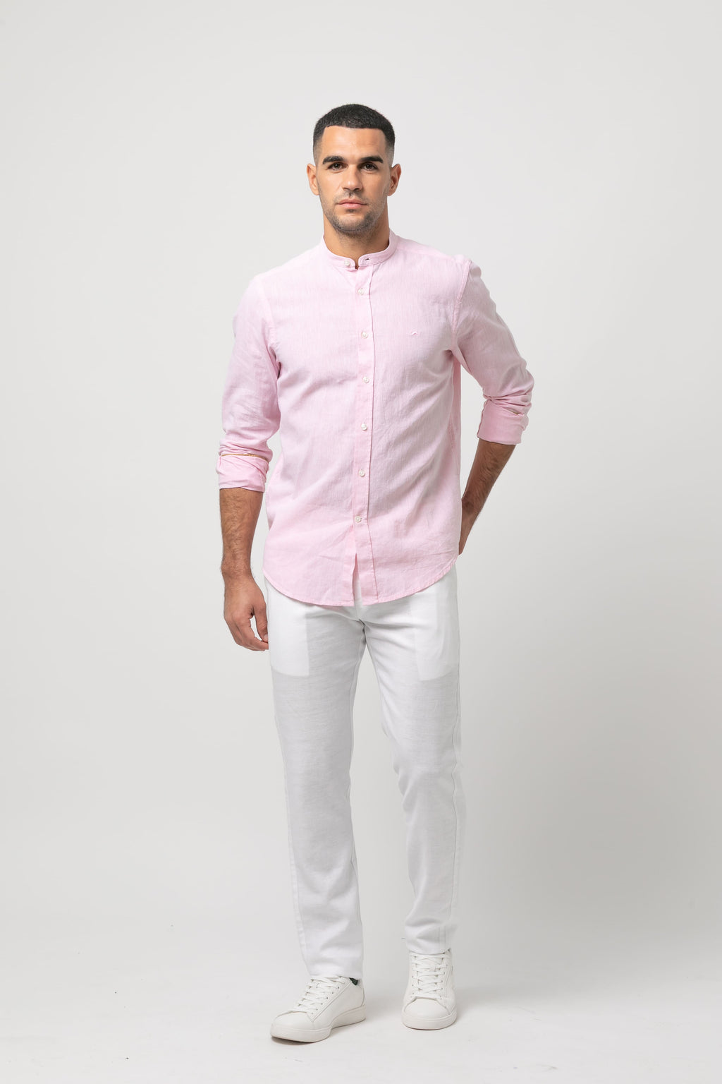 Camisa m/l lino s/ Leone