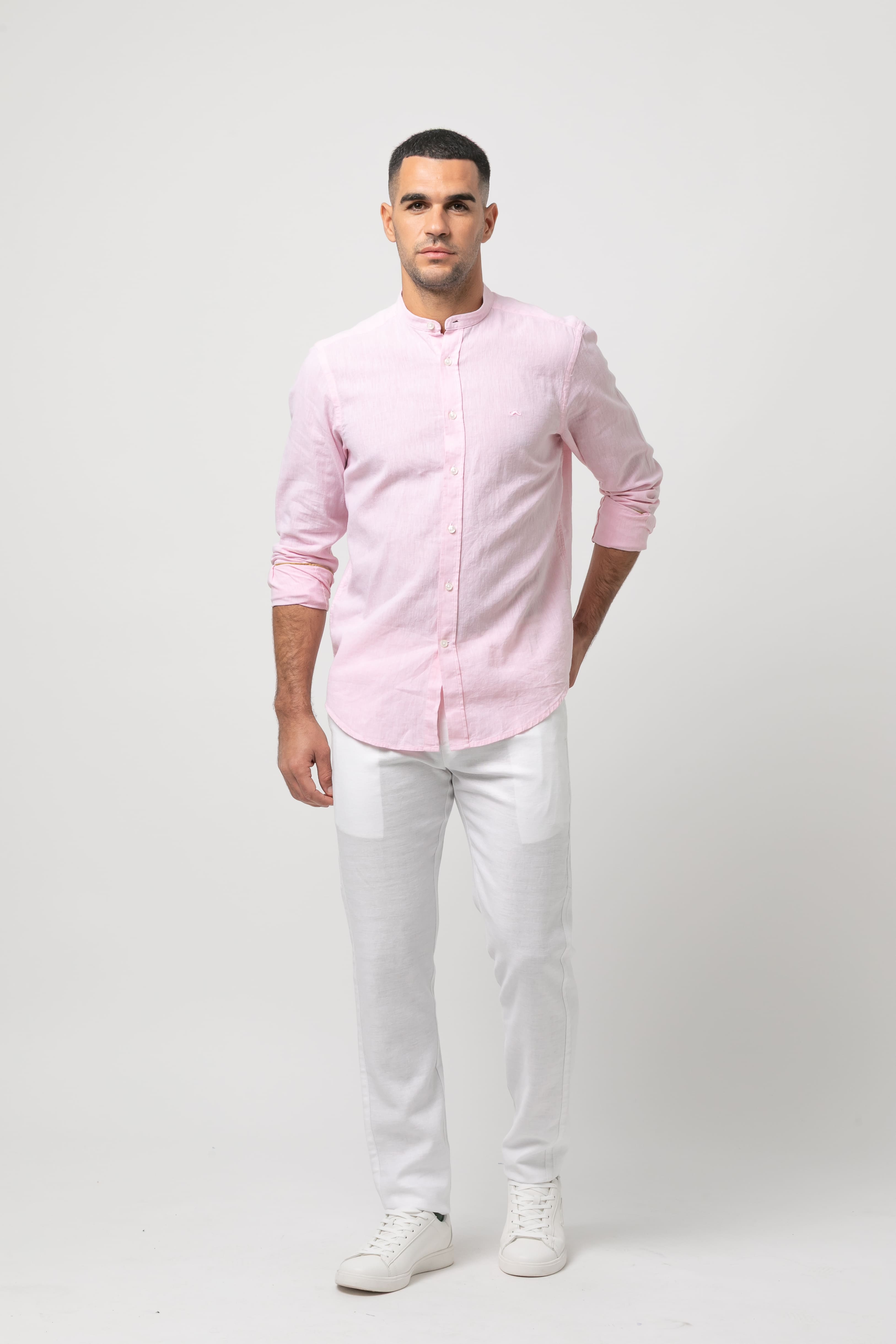 Camisa m/l lino s/ Leone