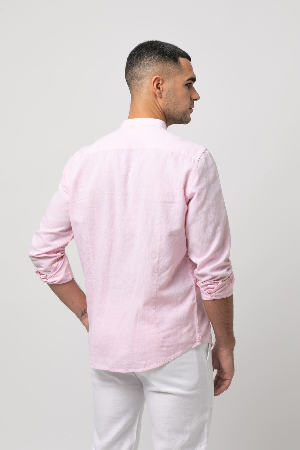 Camisa m/l lino s/ Leone