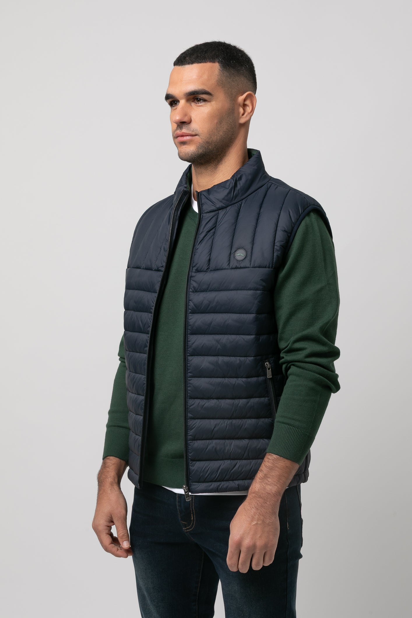 Chaleco nylon s/ aman