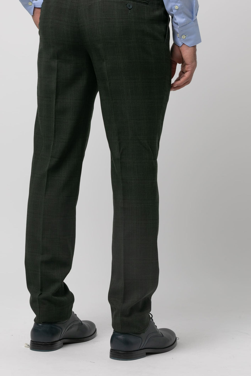 Pantalón vestir cuadro ensancha s/ escudo