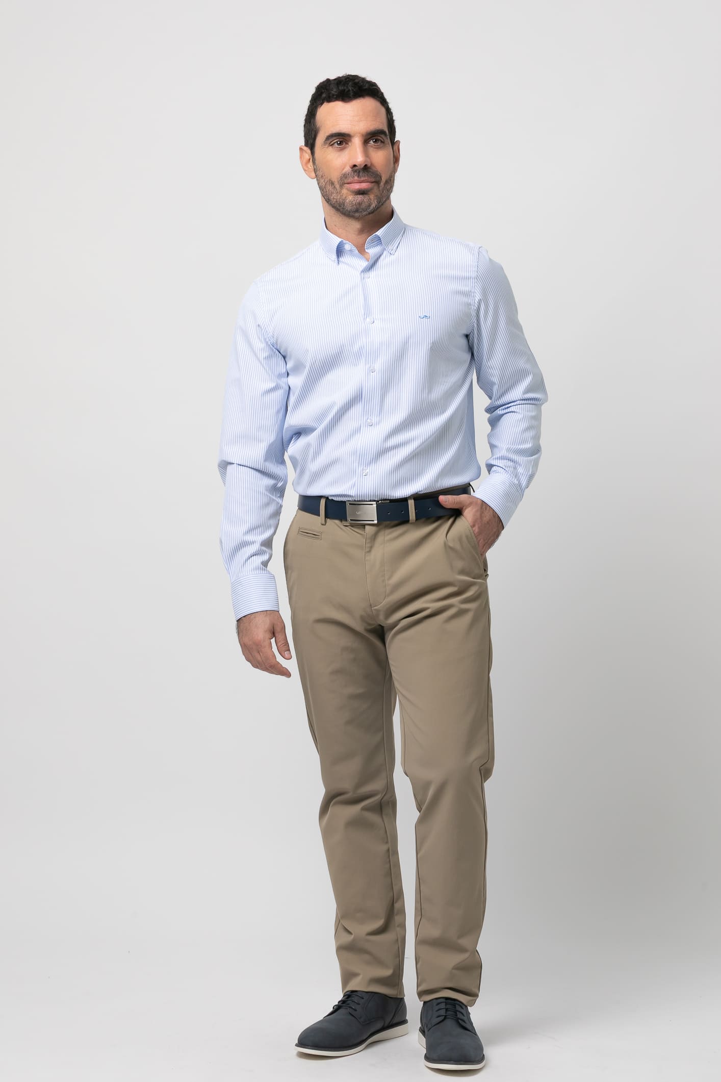 Camisa sport rayas s/ tornero