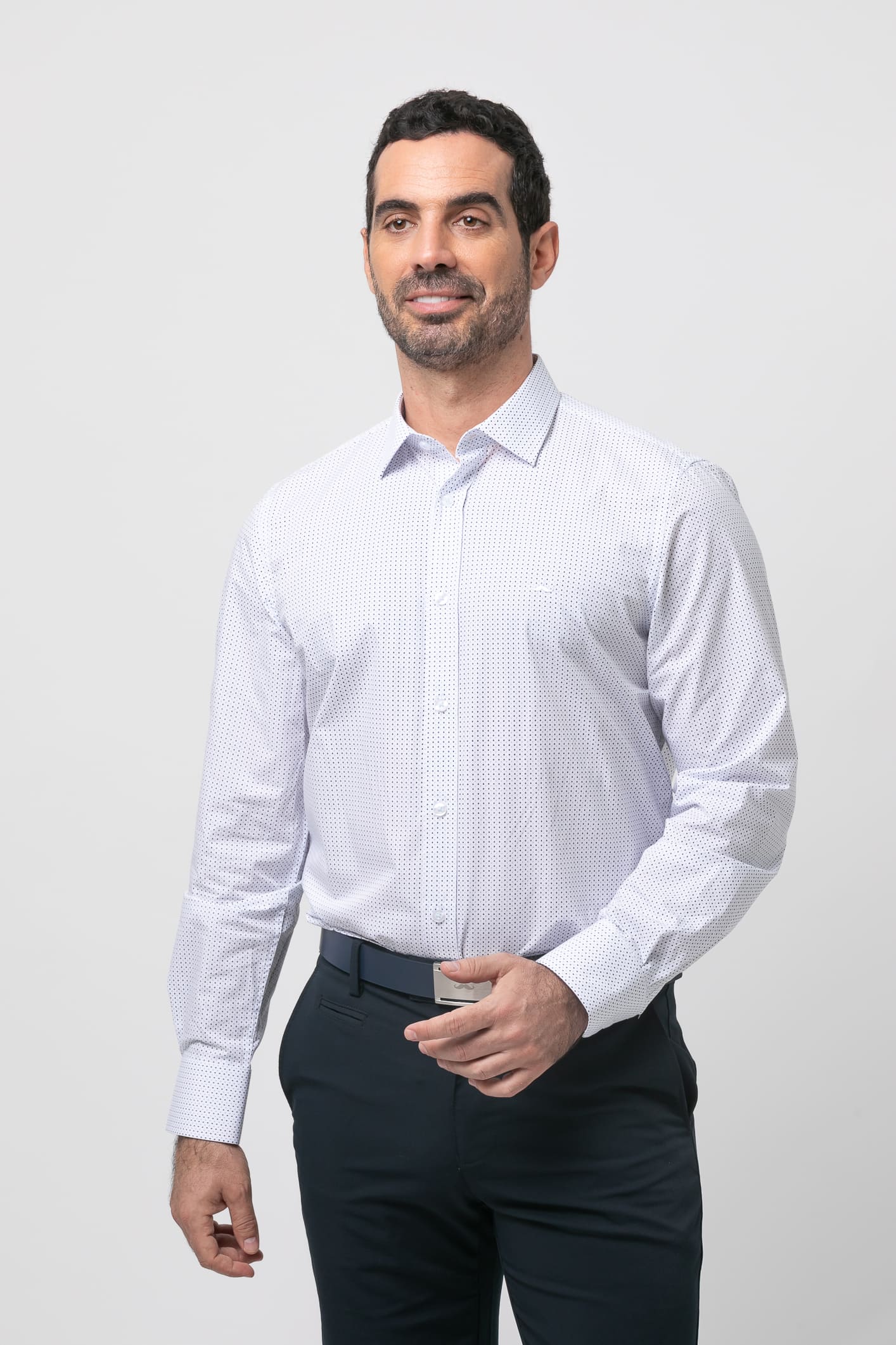 Camisa sport estampada s/ trader