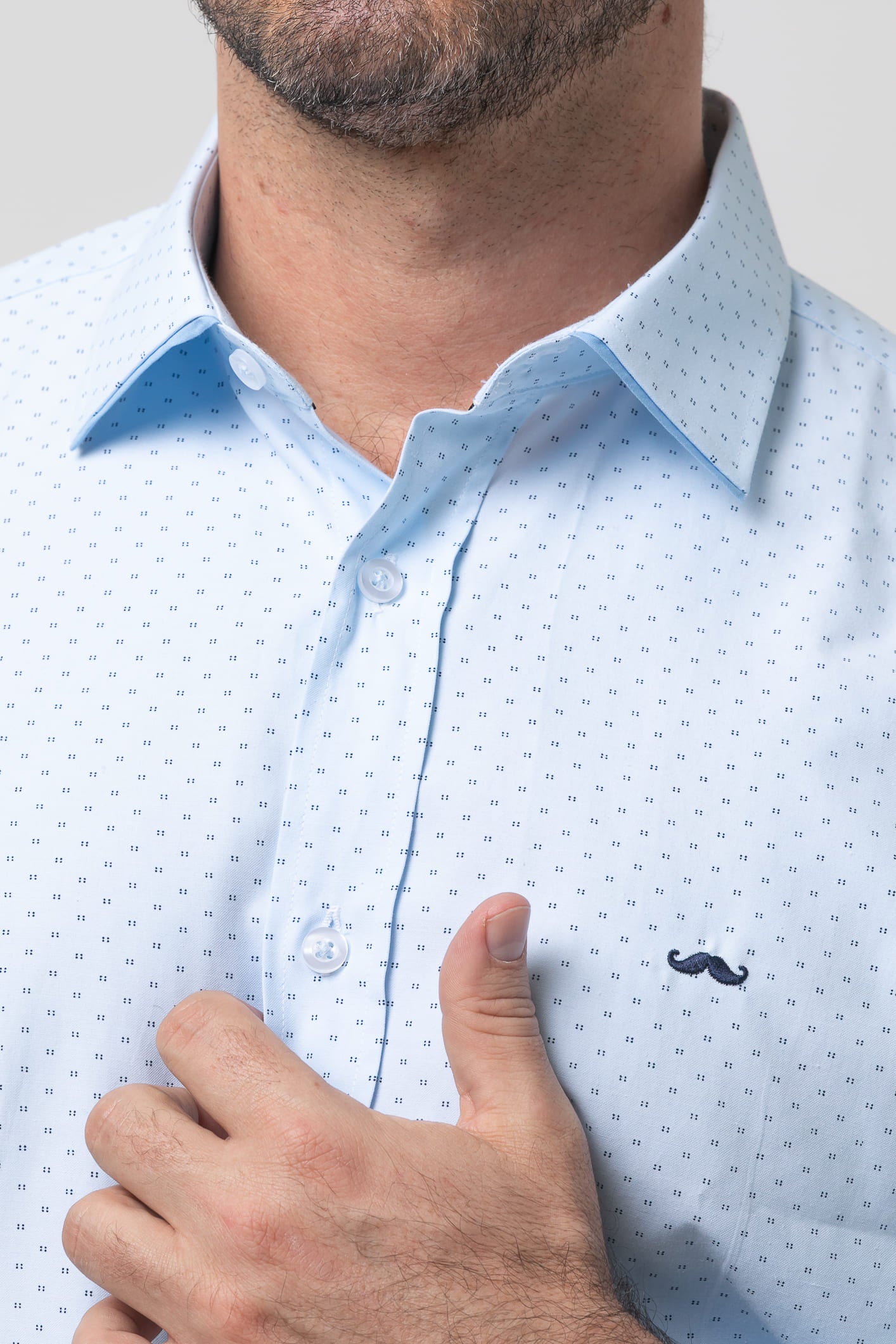 Camisa sport estampada s/ trovador