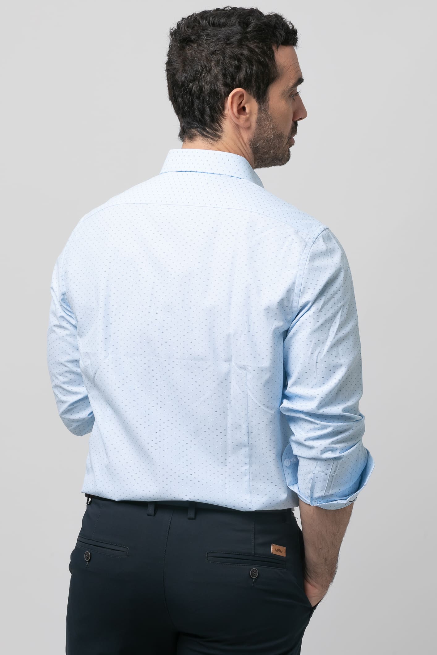 Camisa sport estampada s/ trovador