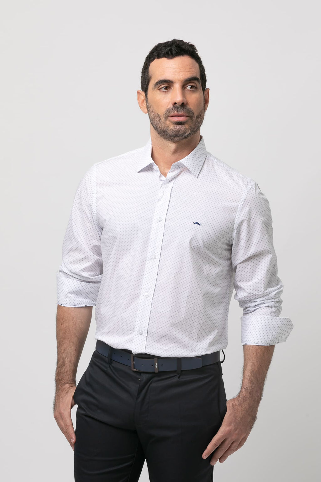 Camisa sport estampada s/ minero