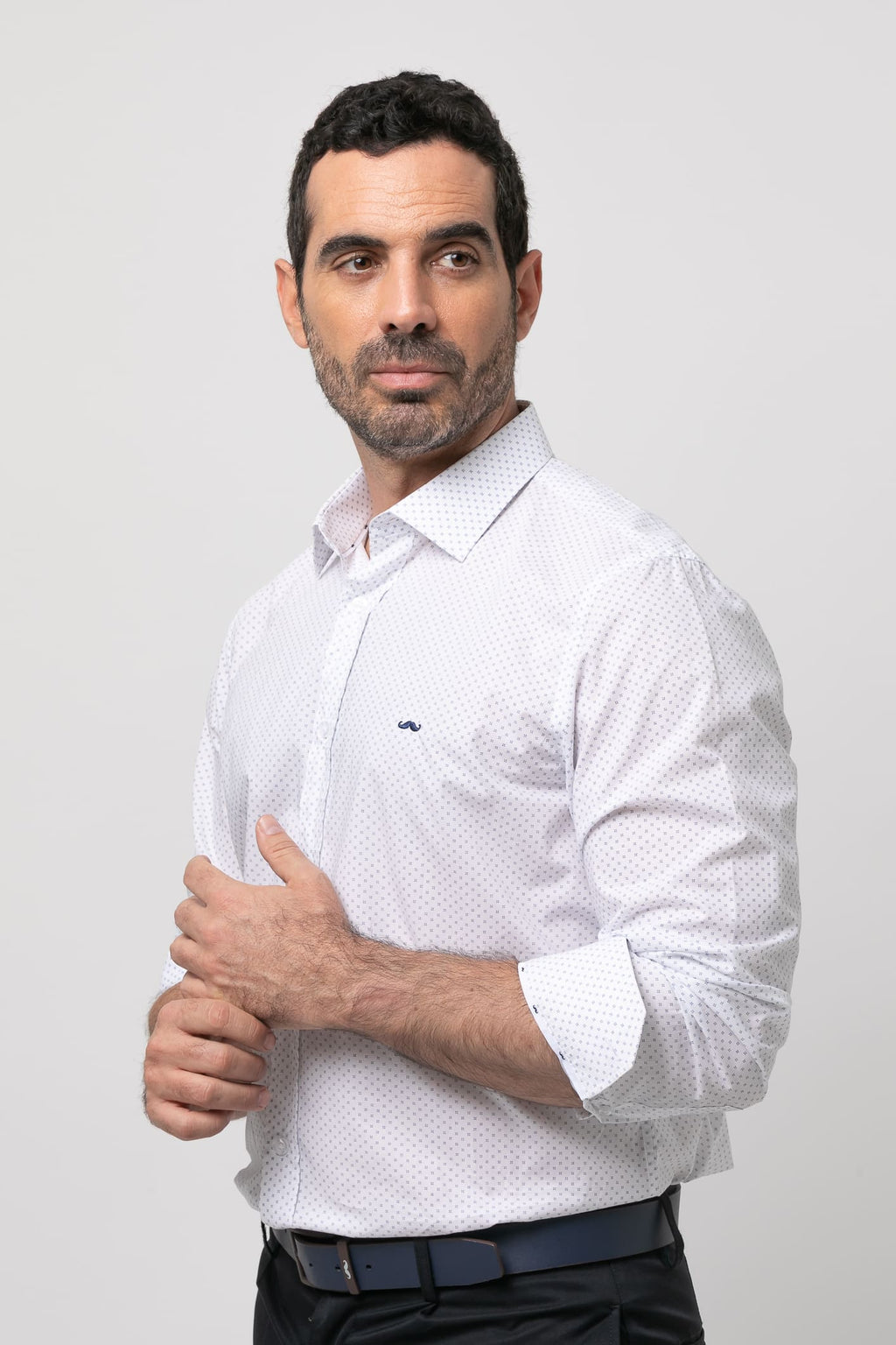 Camisa sport estampada s/ minero