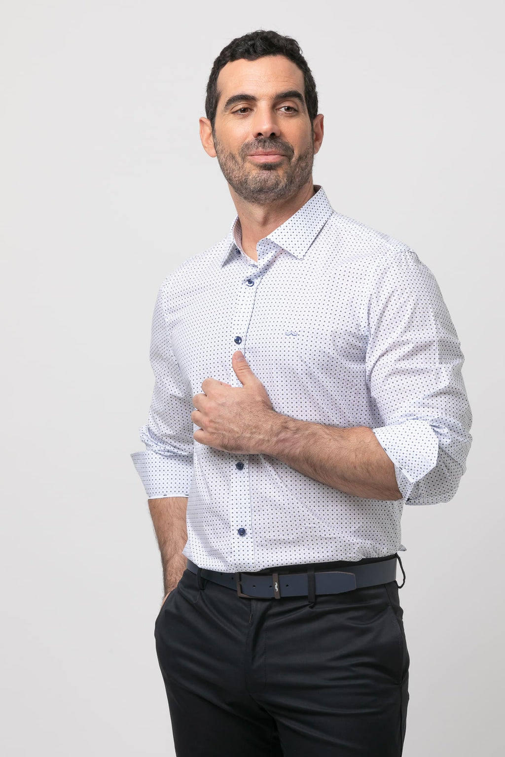 Camisa sport estampada s/ modista