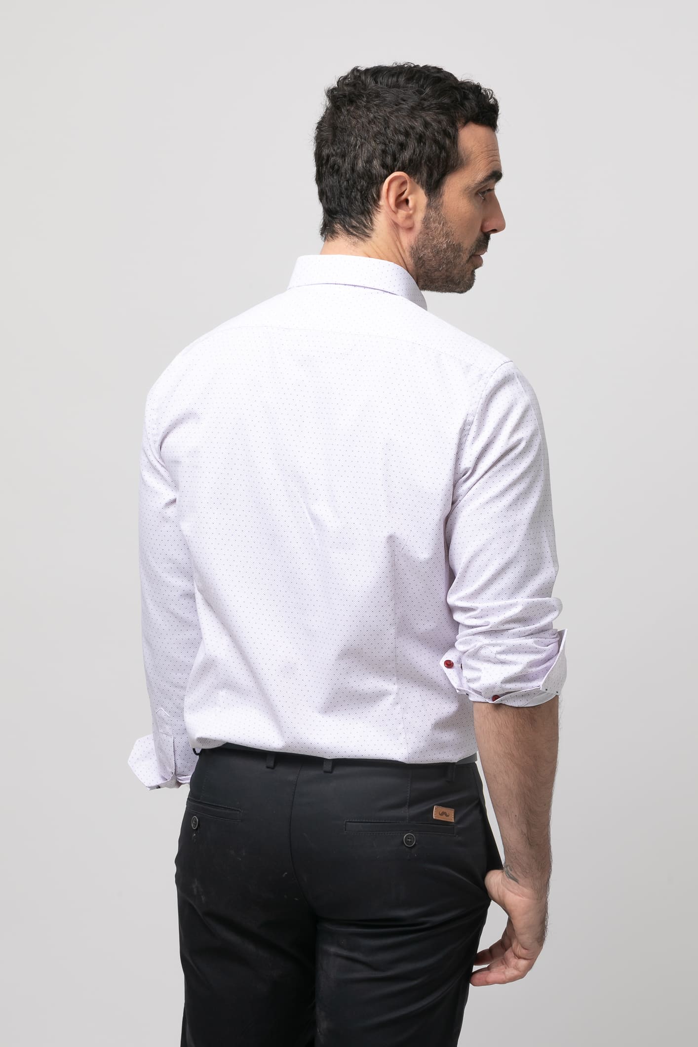 Camisa sport estampada s/ maquinista