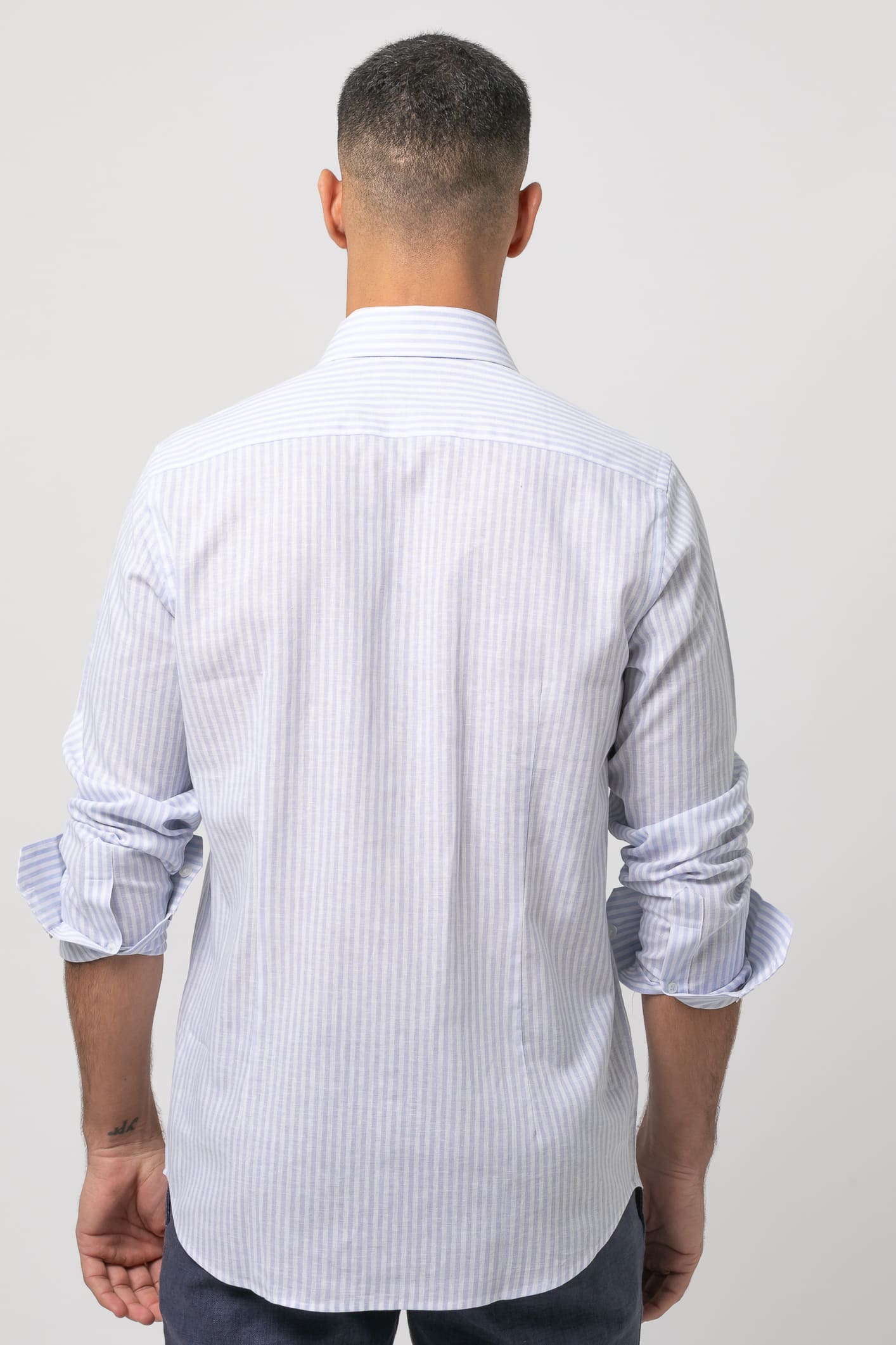Camisa lino rayas s/ rita