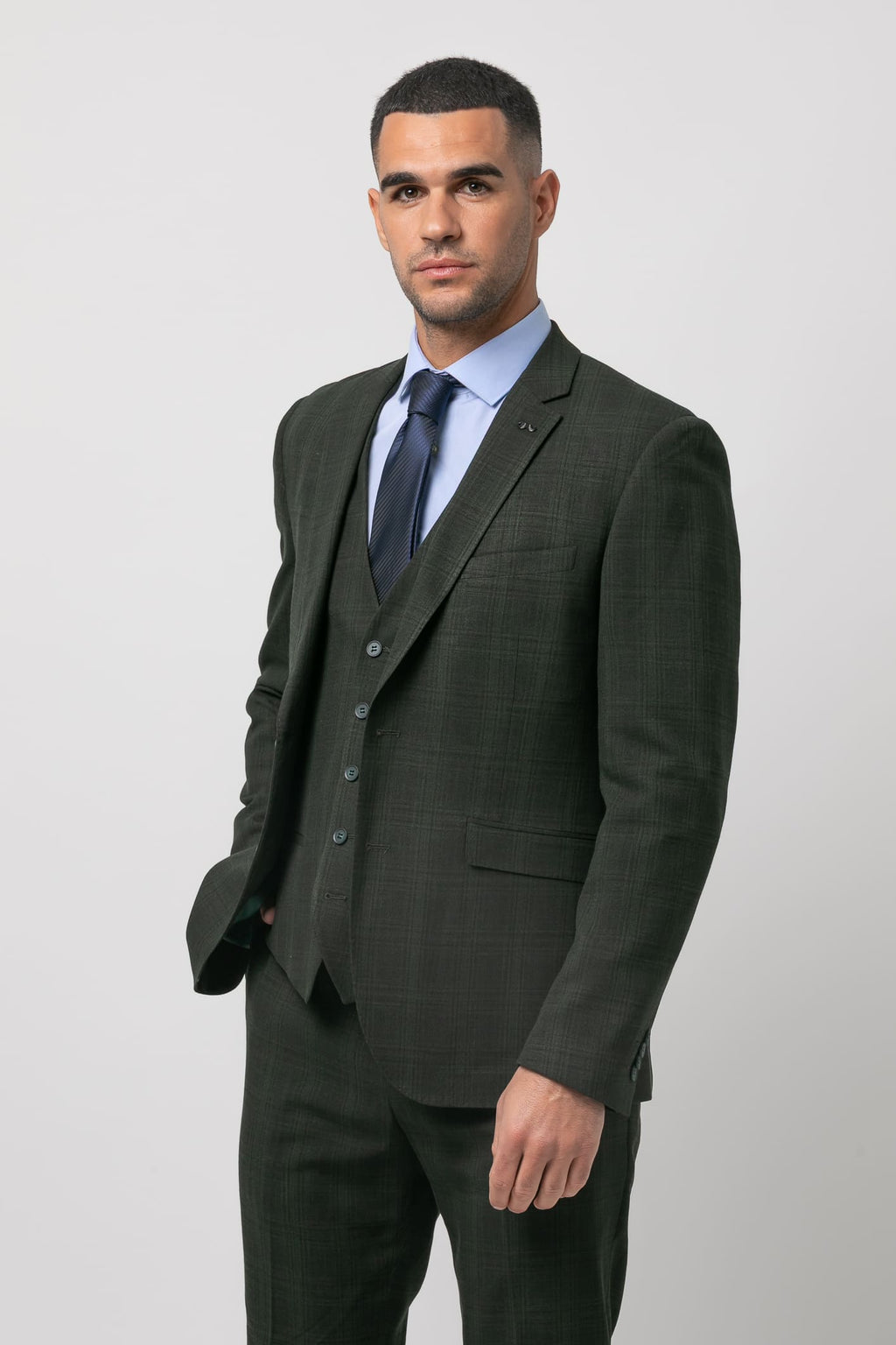 Americana vestir cuadro s/ escudo