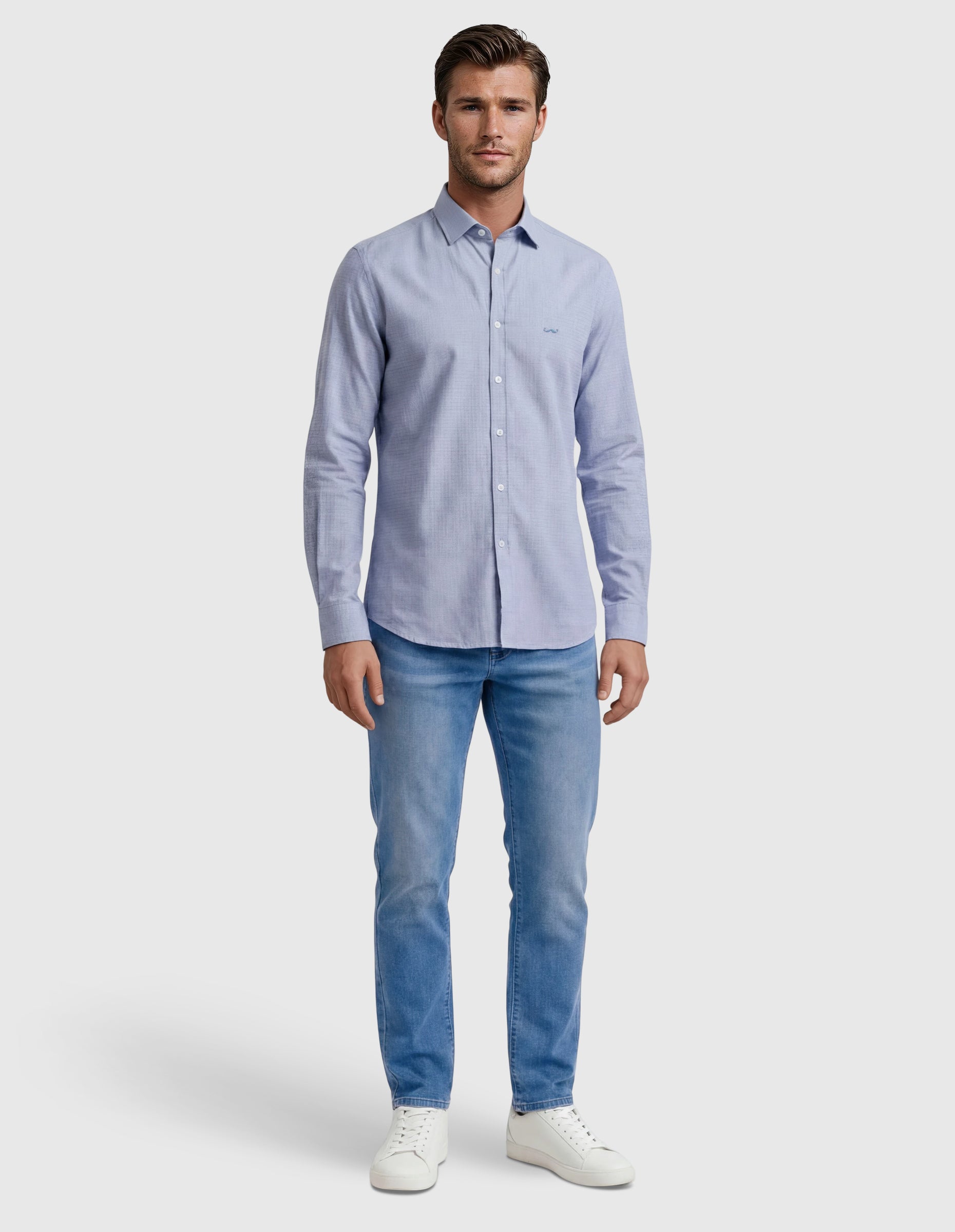 Camisa sport estampada s/ arenal