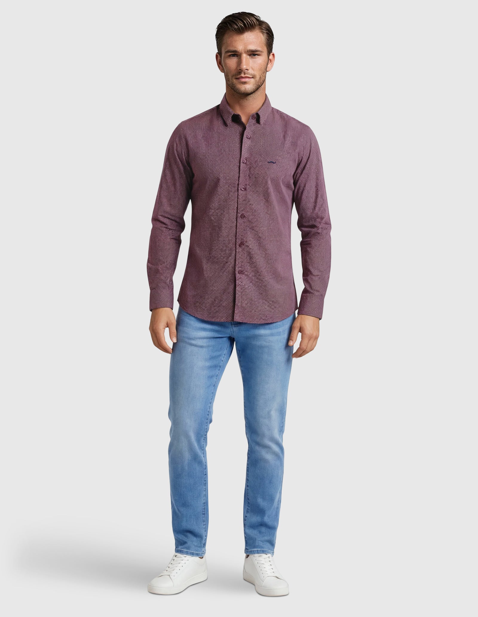 Camisa sport estampada s/ estela