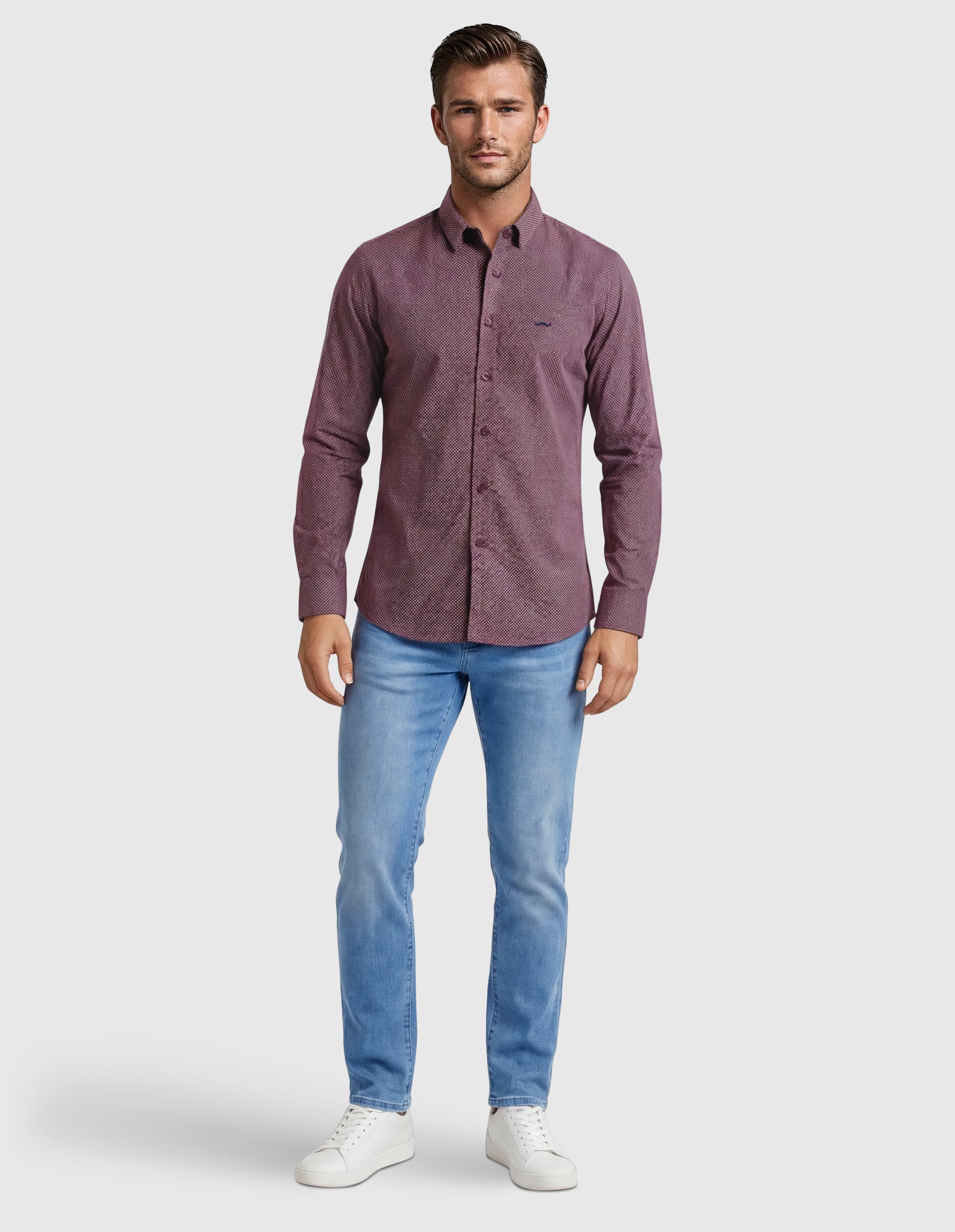 Camisa sport estampada s/ estela
