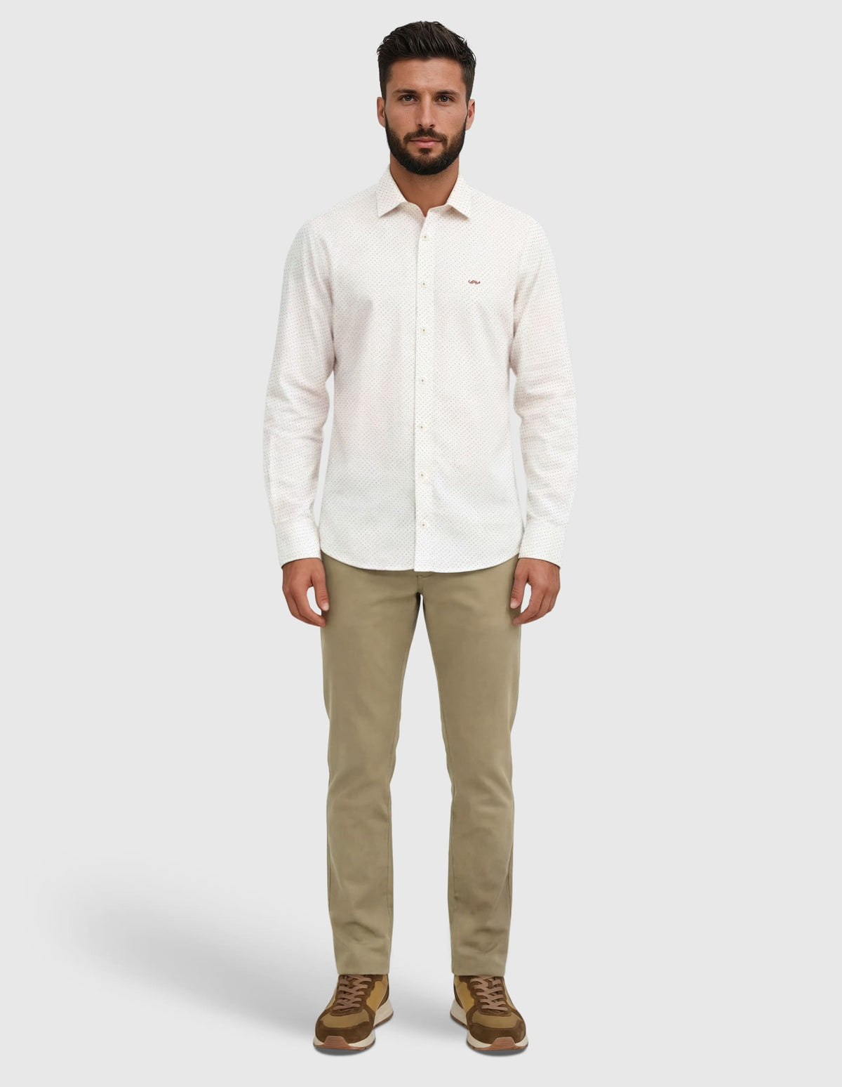 Camisa sport estampada  s/ origen
