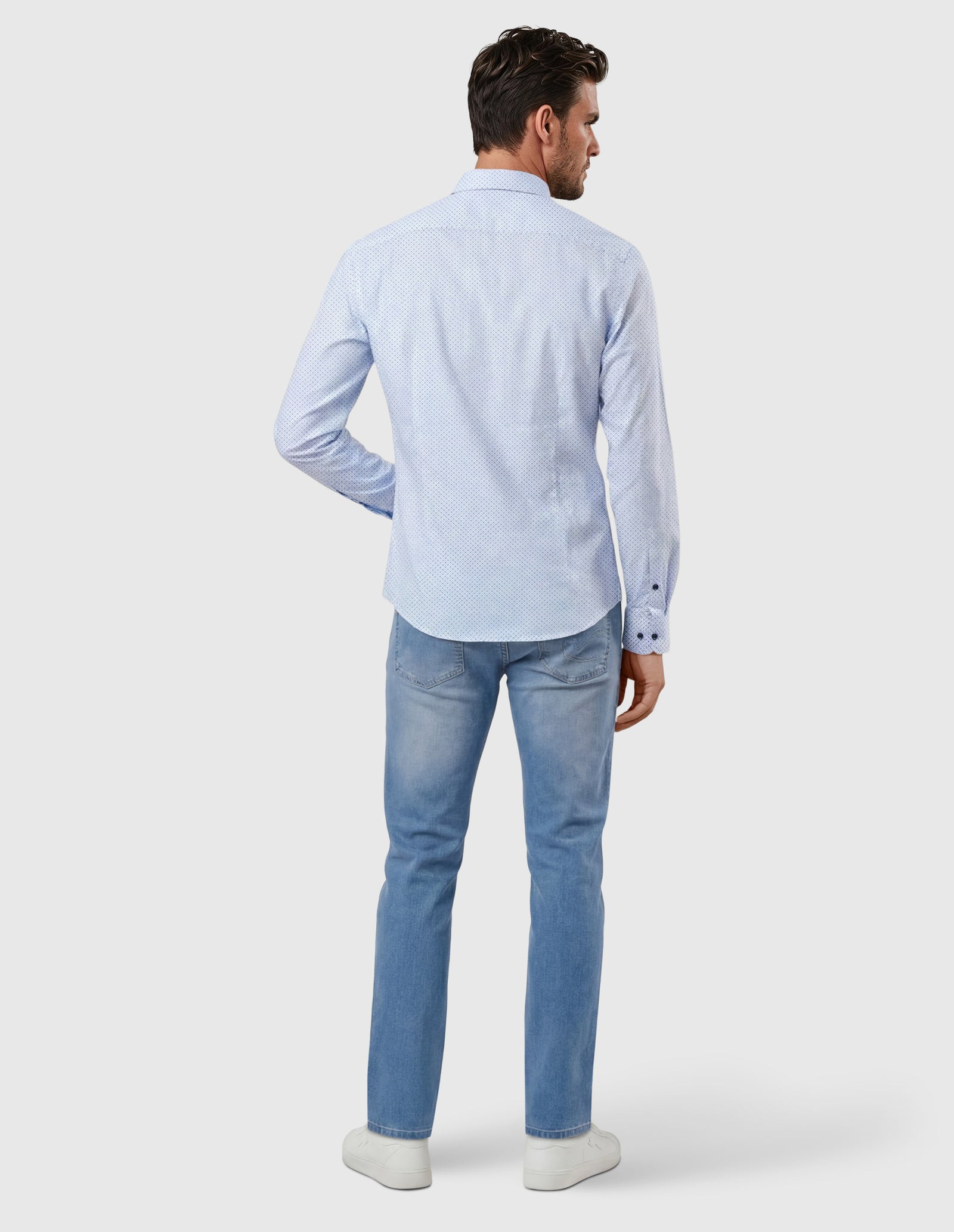 Camisa sport estampada s/ mirador