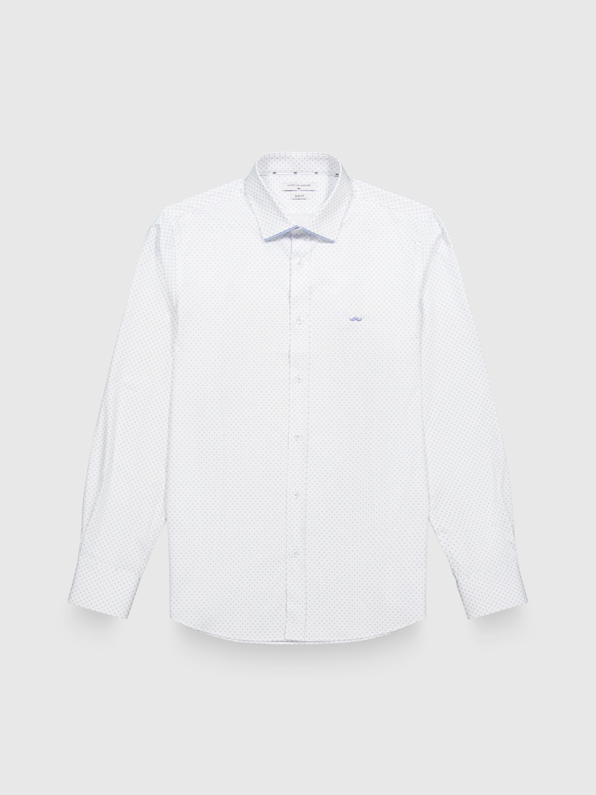 Camisa sport estampada s/ risco