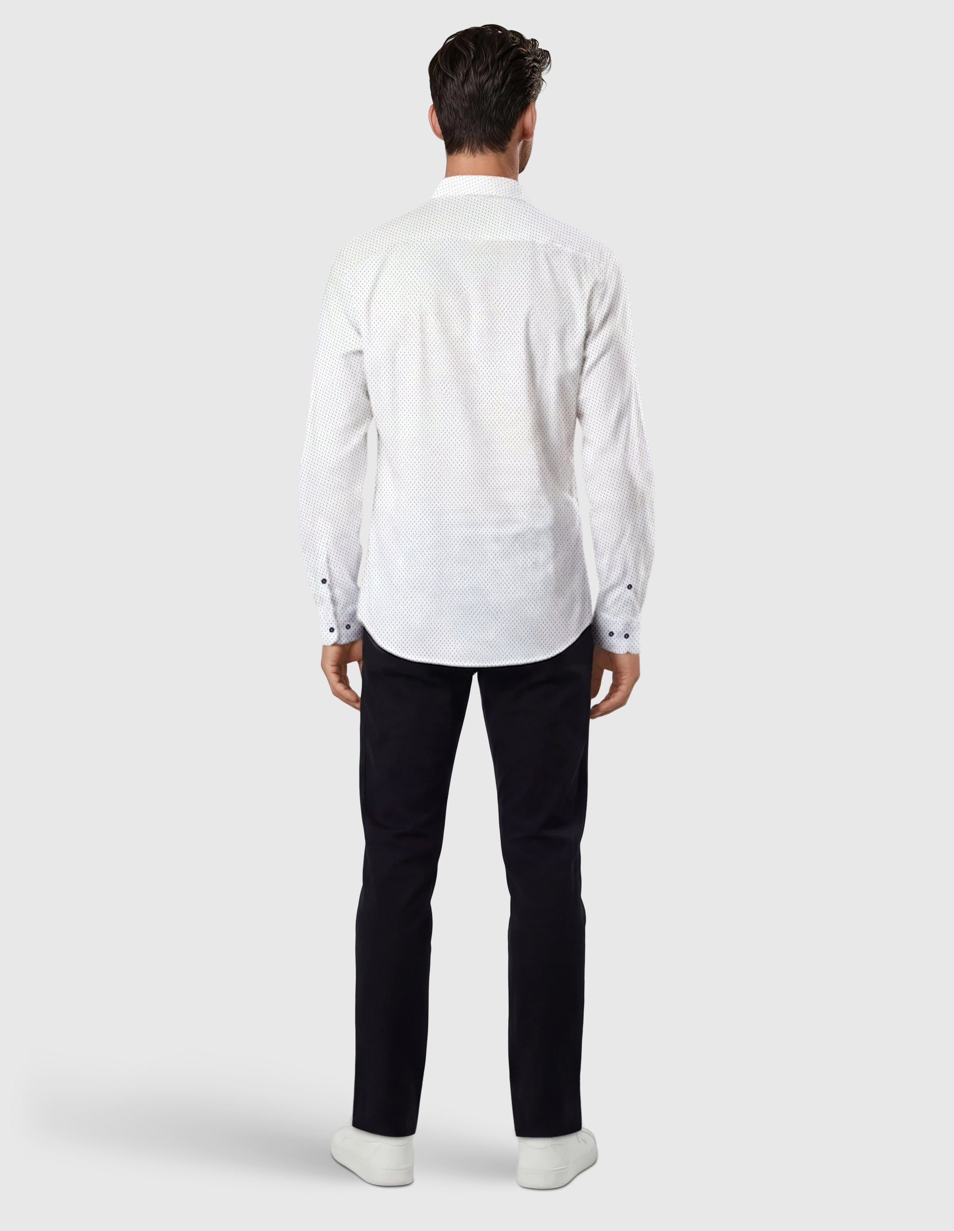 Camisa sport estampada s/ salina