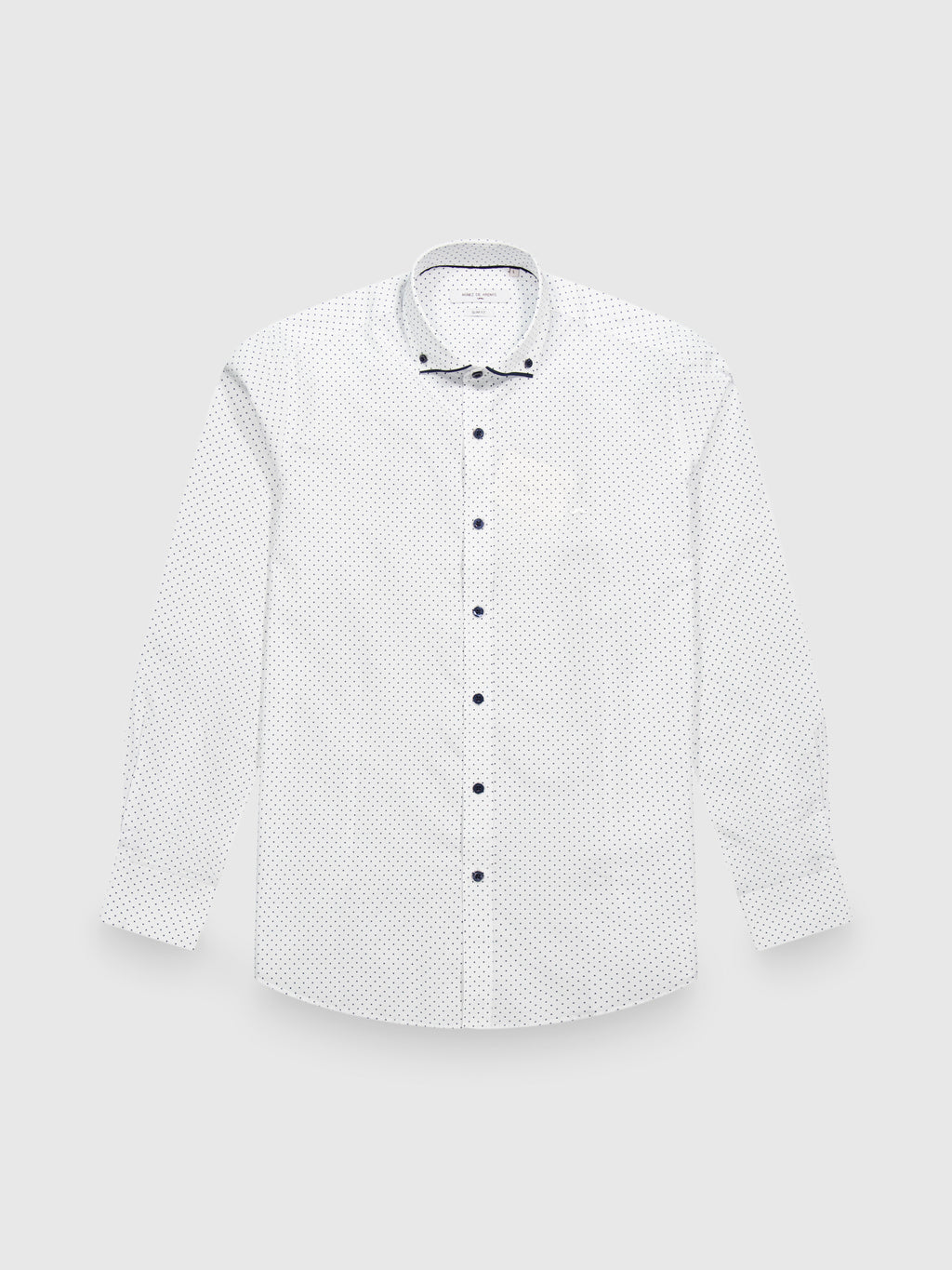 Camisa sport estampada s/ cuero