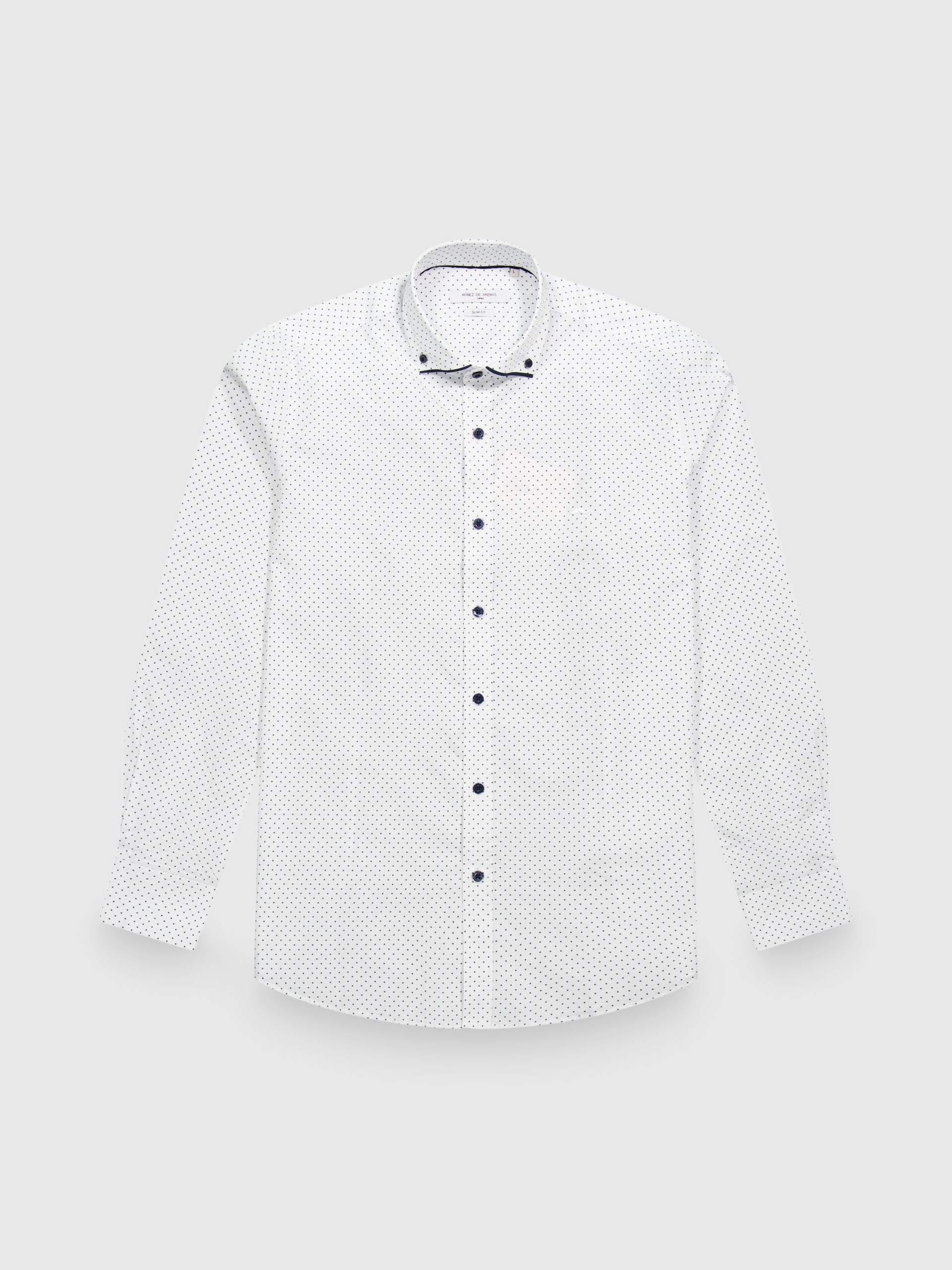 Camisa sport estampada s/ cuero