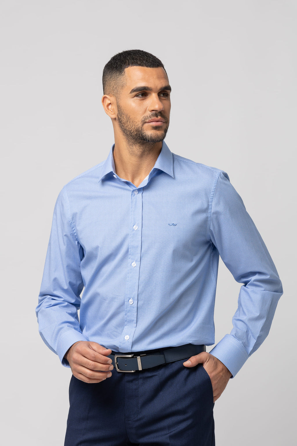 Camisa sport estampada s/ drill outlet