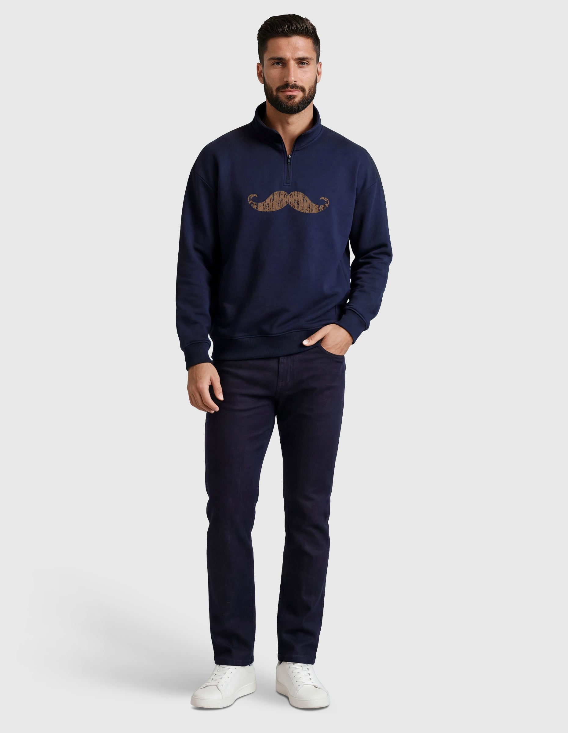 Sudadera media cremallera s/ bruma