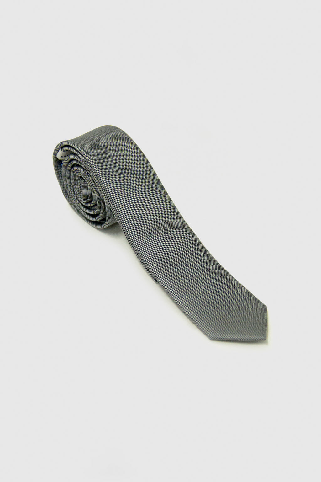 Corbata seda lisa estrecha s/ vida